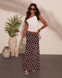 Miska Polka Dot Maxi Skirt
