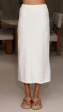 Cohen Knit Midi Skirt Off White
