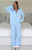 Bridal Party Long Sleeve Pyjama Set Baby Blue