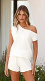 Robin Off Shoulder Top White