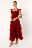 Belle Maxi Dress Burgundy