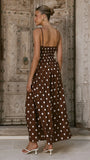 Balina Maxi Dress Chocolate Polka