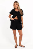 Bonnie Short Sleeve Top Black
