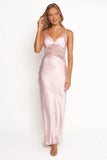 Milla Maxi Lace Dress Pale Pink