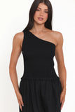 Myla One Shoulder Maxi Dress Black