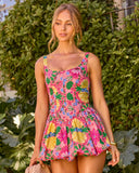 Aperol Dreams Bubble Hem Romper