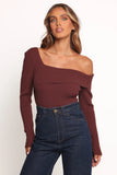 Aleena Knit Top Chocolate Brown