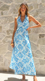 Solange Maxi Dress Blue Floral
