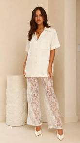 Baxter Pant White Lace