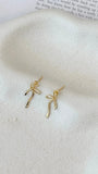 Velika Bow Earrings Gold