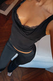 Rose Days Top Black
