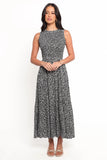Agatha Midi Dress Black Floral