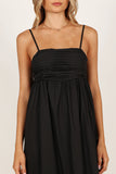 Alice Bow Back Midi Dress Black