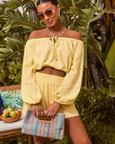 Shelia Multicolor Striped Straw Clutch