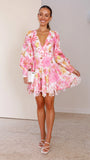 Felicity Mini Dress Pink Floral