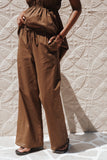 Ember Cotton Pants Brown