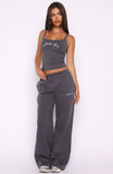 Why Wont You Wide Leg Sweatpants Volcanic