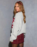 Wrap Me Up Graphic Bow Knit Sweater