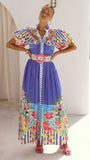 Bloom Maxi Dress Positano Cobalt
