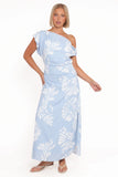 Apryl Midi Dress Shell Print