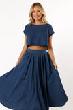 Rylie Two Piece Set Dark Denim