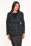 Juliette Blazer Green Plaid