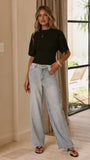 Tarah Straight Leg Jeans Light Blue Denim