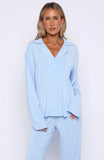 Bridal Party Long Sleeve Pyjama Set Baby Blue