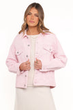 Larosa Denim Jacket Dusty Pink