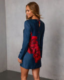 Understated Beauty Floral Shift Mini Dress