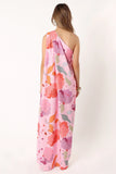 Tillie One Shoulder Maxi Dress Pink Floral