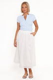 Sinead Eyelet Maxi Skirt White