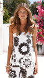 Vela Strapless Top Midnight Garden