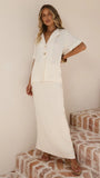 Razi Button Up Shirt Ivory