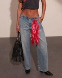 Emrie Rigid Mid Rise Barrel Leg Jeans