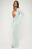 Malta Mermaids Long Sleeve Maxi Dress Spearmint