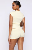 Almost Love Knit Shorts Lemon