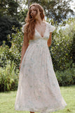 Angelica Midi Dress Pastel Pink Floral