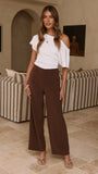 MVN Ady Wide Leg Pants Brown