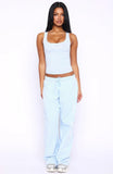 Dont Need Anyone Track Pants Baby Blue