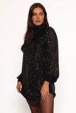 Springfield Mini Dress Black Gold
