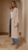 Romy Longline Cardigan Oat