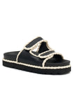 Joe Sandals Black Cream