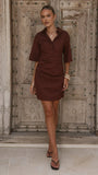 Sydney Mini Dress Chocolate