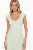 Mapleton Maxi Dress Sage Green Lace