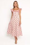 Lucille Maxi Dress Red Floral