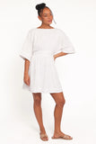 Camila Open Back Mini Dress White