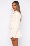 Ayla Denim Jacket Cream