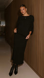 Cohen Knit Midi Skirt Black