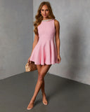 Light Shift Embellished Tweed Mini Dress